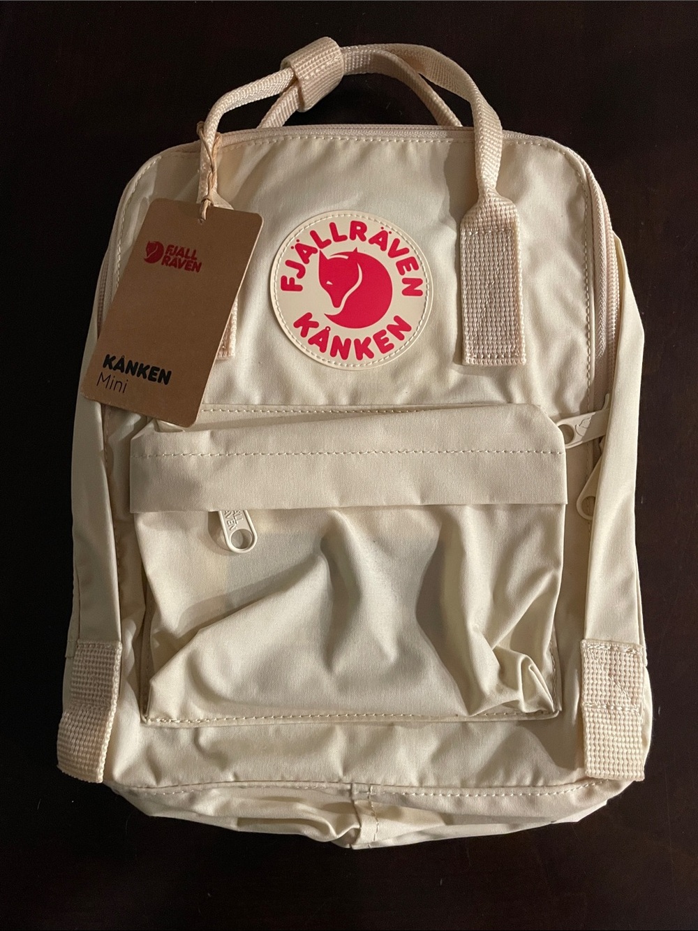 NWT Fjällräven Kånken Mini Backpack - Light Oak